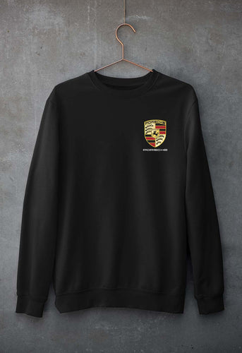 Porsche Pocket Logo Unisex Sweatshirt for Men/Women-Black-Ektarfa.online