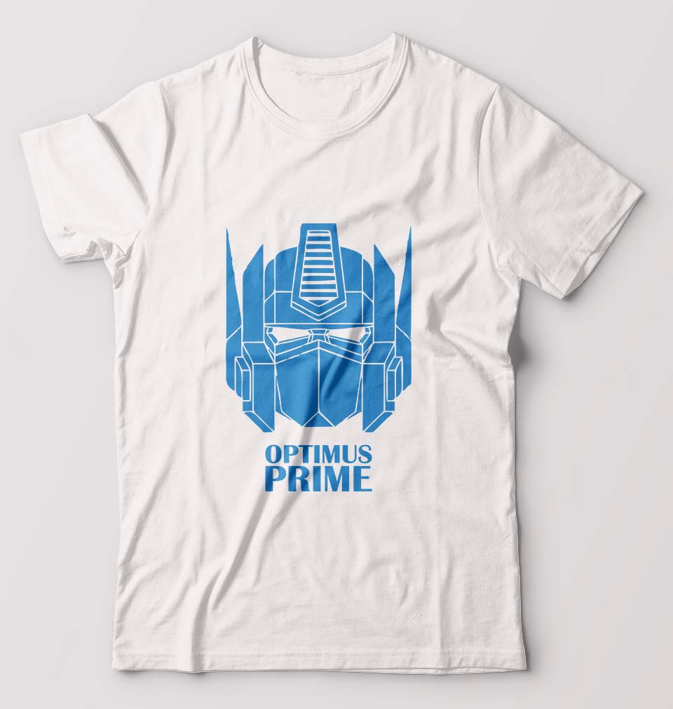 Optimus Prime T-Shirt for Men-White-Ektarfa.online