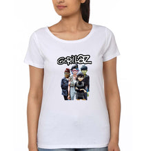 Load image into Gallery viewer, Gorillaz T-Shirt for Women-White-Ektarfa.online
