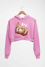 Load image into Gallery viewer, BTS Kpop Crop HOODIE FOR WOMEN-Light Baby Pink-Ektarfa.online
