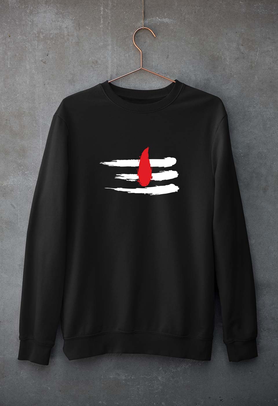 Shiva Tilak Unisex Sweatshirt for Men/Women-Black-Ektarfa.online