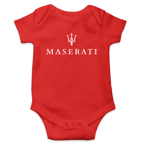 Maserati Kids Romper For Baby Boy/Girl-0-5 Months(18 Inches)-RED-Ektarfa.online