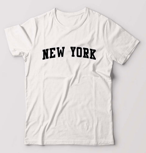 New York T-Shirt for Men-White-Ektarfa.online
