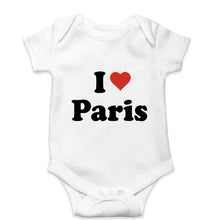 Load image into Gallery viewer, I Love Paris Kids Romper For Baby Boy/Girl-0-5 Months(18 Inches)-White-Ektarfa.online
