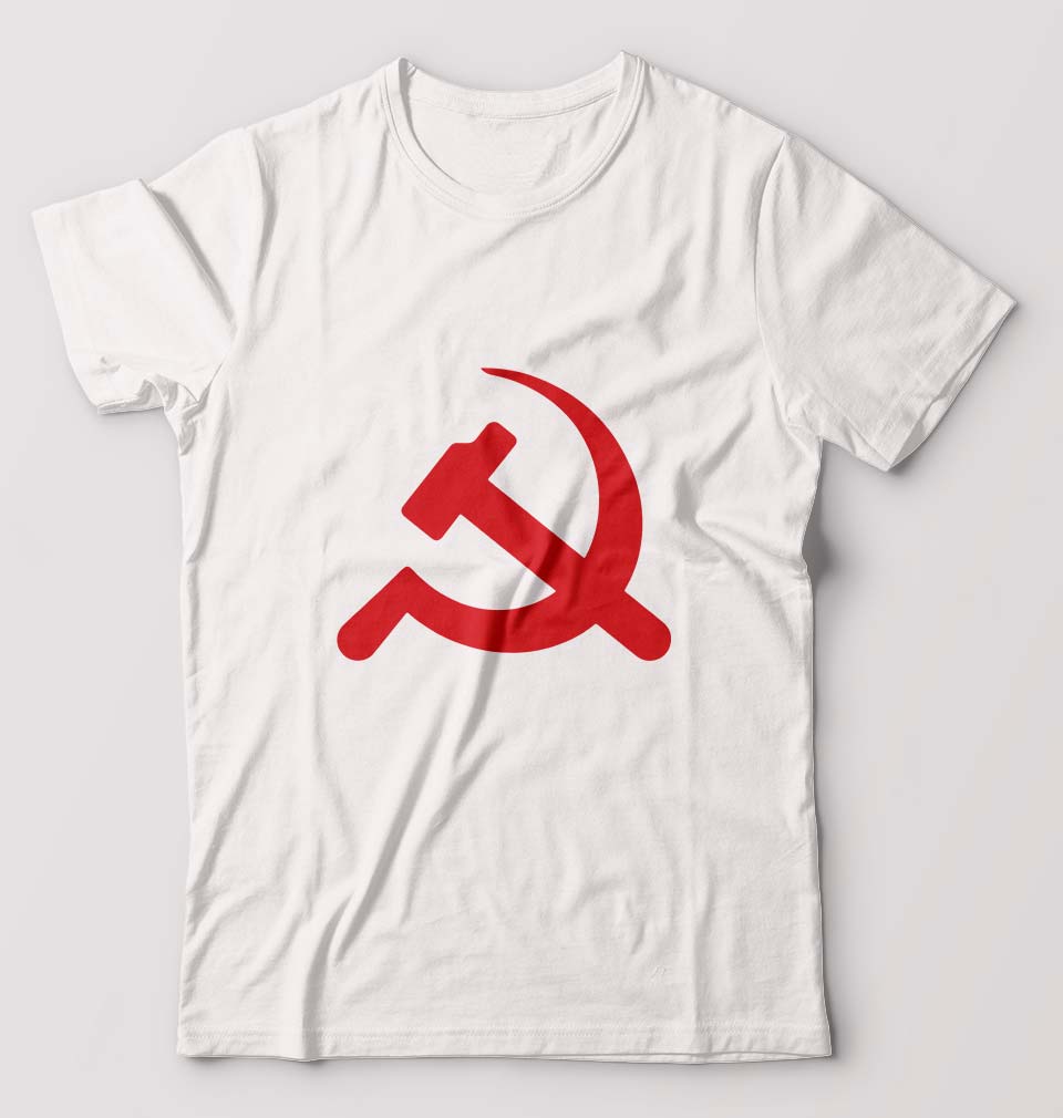 Communist party T-Shirt for Men-White-Ektarfa.online