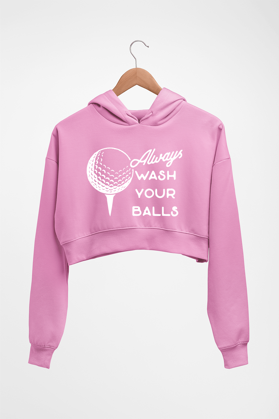 Golf Crop HOODIE FOR WOMEN-Light Baby Pink-Ektarfa.online