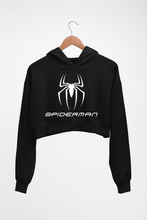 Load image into Gallery viewer, Spiderman Crop HOODIE FOR WOMEN-Black-Ektarfa.online
