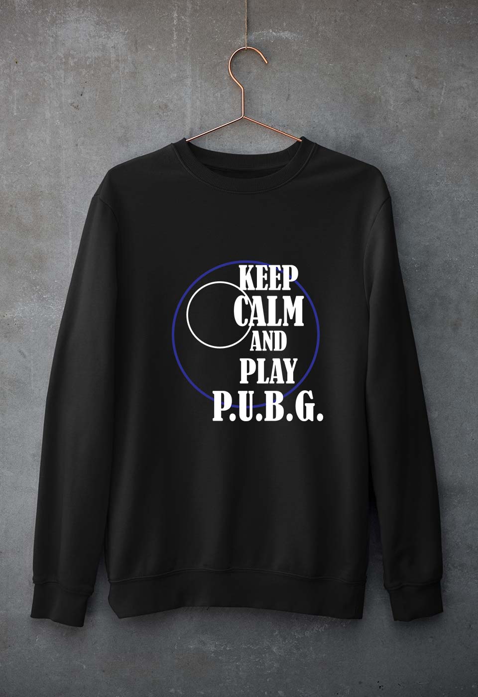 PUBG Keep Calm And Play Pubg Unisex Sweatshirt for Men/Women-Black-Ektarfa.online
