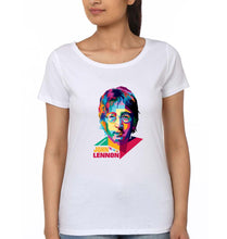 Load image into Gallery viewer, John Lennon T-Shirt for Women-White-Ektarfa.online
