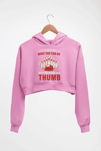 Load image into Gallery viewer, Bowling Crop HOODIE FOR WOMEN-Light Baby Pink-Ektarfa.online
