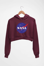 Load image into Gallery viewer, Nasa Crop HOODIE FOR WOMEN-Maroon-Ektarfa.online
