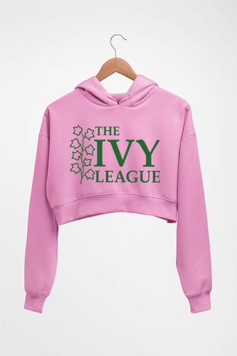 Ivy League Crop HOODIE FOR WOMEN-Light Baby Pink-Ektarfa.online