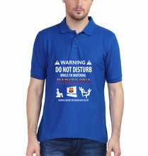 Load image into Gallery viewer, Warning FCB Polo T-Shirt for Men-Royal Blue-Ektarfa.online
