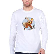 Load image into Gallery viewer, Tintin Full Sleeves T-Shirt for Men-White-Ektarfa.online
