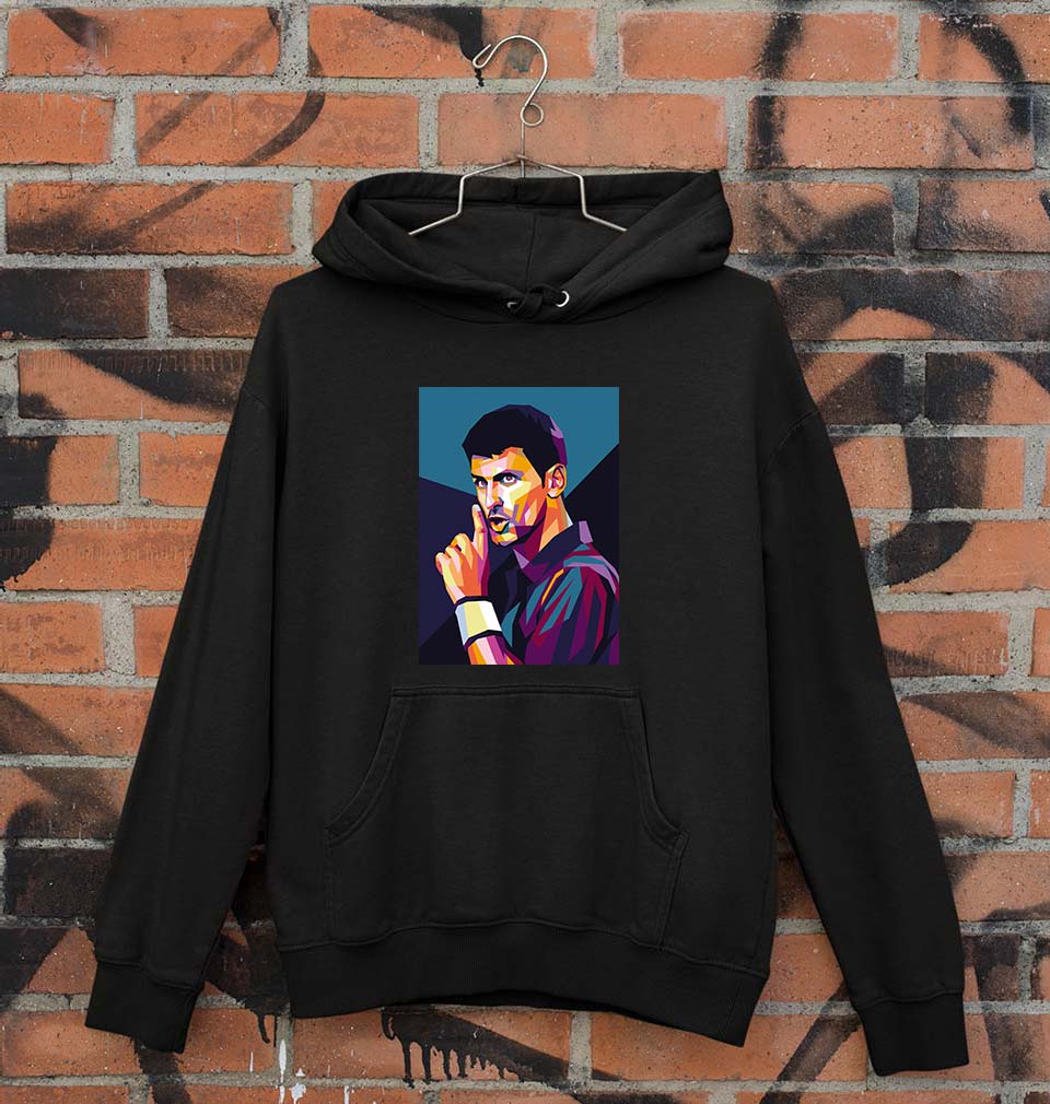 Novak Djokovic Tennis Unisex Hoodie for Men/Women-Black-Ektarfa.online