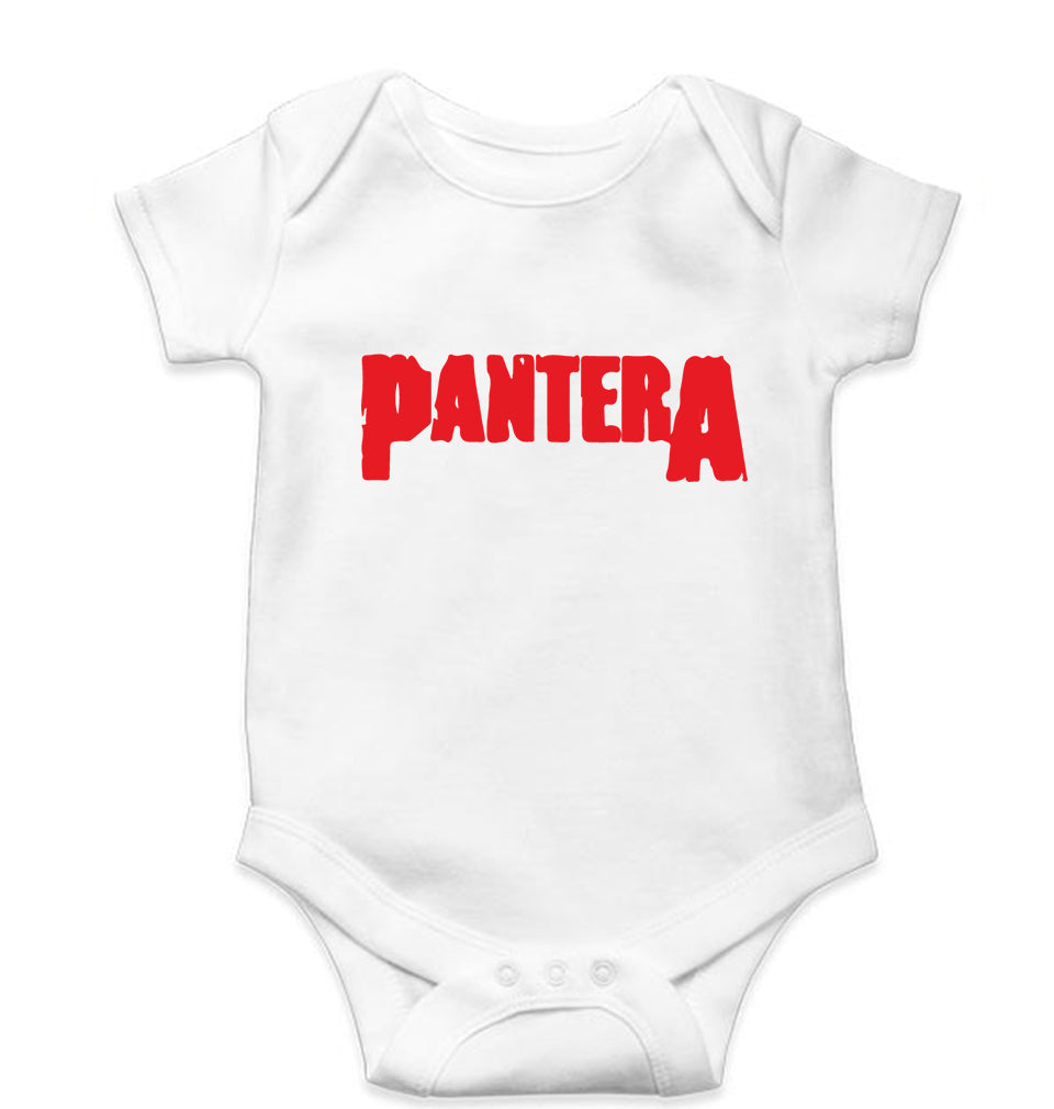 Pantera Kids Romper For Baby Boy/Girl-0-5 Months(18 Inches)-White-Ektarfa.online