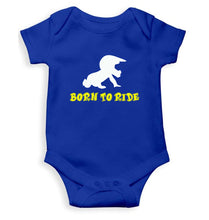 Load image into Gallery viewer, Born To Ride Kids Romper For Baby Boy/Girl-0-5 Months(18 Inches)-Royal Blue-Ektarfa.online
