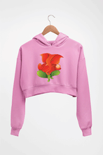 Load image into Gallery viewer, Ganpati JI(Ganesh) Crop HOODIE FOR WOMEN-Light Baby Pink-Ektarfa.online

