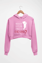 Load image into Gallery viewer, Lucifer Crop HOODIE FOR WOMEN-Light Baby Pink-Ektarfa.online
