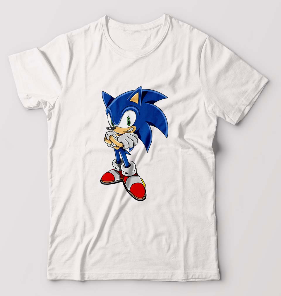 Sonic T-Shirt for Men-White-Ektarfa.online