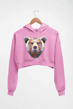 Load image into Gallery viewer, Bear Crop HOODIE FOR WOMEN-Light Baby Pink-Ektarfa.online
