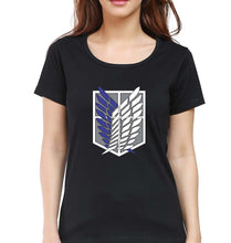 Load image into Gallery viewer, Attack on Titan T-Shirt for Women-Black-Ektarfa.online
