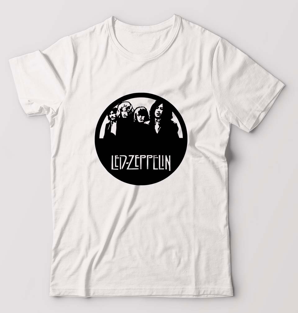 Led Zeppelin T-Shirt for Men-White-Ektarfa.online
