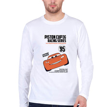 Load image into Gallery viewer, Lightning McQueen Full Sleeves T-Shirt for Men-White-Ektarfa.online
