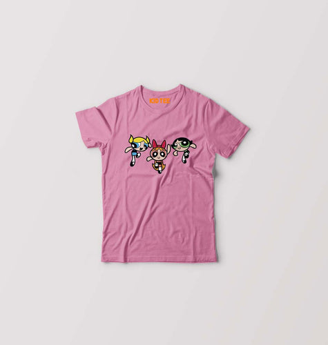 Powerpuff Girls Kids T-Shirt for Boy/Girl-Pink-Ektarfa.online