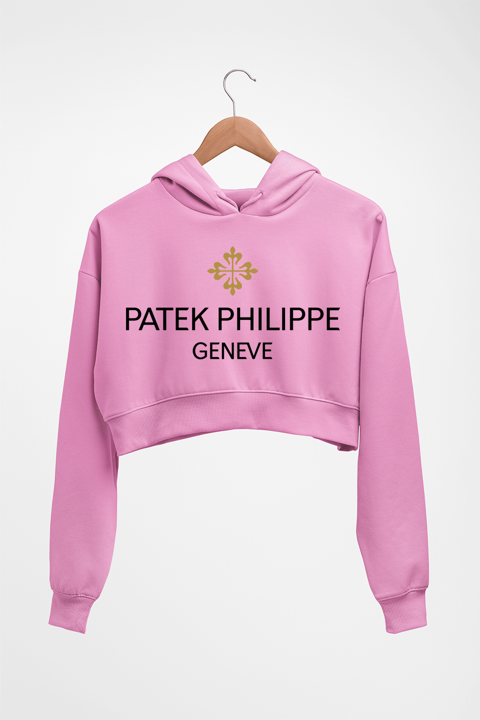 patek philippe Crop HOODIE FOR WOMEN-Light Baby Pink-Ektarfa.online