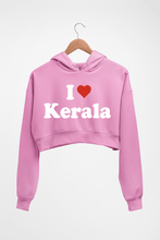 Load image into Gallery viewer, I Love Kerala Crop HOODIE FOR WOMEN-Light Baby Pink-Ektarfa.online

