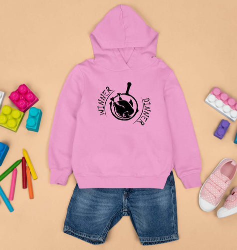 PUBG winner dinner Kids Hoodie for Boy/Girl-Light Baby Pink-Ektarfa.online