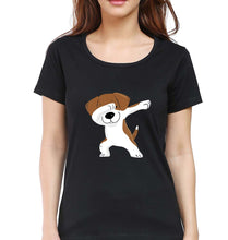 Load image into Gallery viewer, Dab Dog T-Shirt for Women-Black-Ektarfa.online

