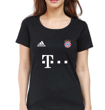 Load image into Gallery viewer, FC Bayern Munich 2021-22 T-Shirt for Women-Black-Ektarfa.online

