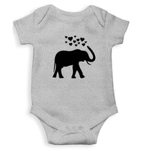 Load image into Gallery viewer, Elephant Hearts Kids Romper For Baby Boy/Girl-0-5 Months(18 Inches)-Grey-Ektarfa.online
