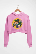 Load image into Gallery viewer, Minecraft Crop HOODIE FOR WOMEN-Light Baby Pink-Ektarfa.online
