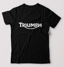 Load image into Gallery viewer, Triumph T-Shirt for Men-S(38 Inches)-Black-Ektarfa.online
