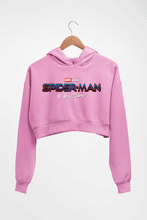 Load image into Gallery viewer, Spiderman Superhero Crop HOODIE FOR WOMEN-Light Baby Pink-Ektarfa.online
