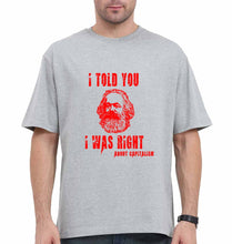 Load image into Gallery viewer, Karl Marx Oversized T-Shirt for Men-Grey-Ektarfa.online
