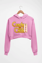Load image into Gallery viewer, Candy Crush Crop HOODIE FOR WOMEN-Light Baby Pink-Ektarfa.online
