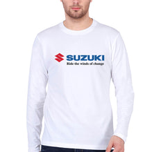 Load image into Gallery viewer, Suzuki Full Sleeves T-Shirt for Men-White-Ektarfa.online
