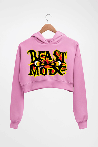 Gym Beast Crop HOODIE FOR WOMEN-Light Baby Pink-Ektarfa.online
