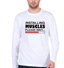 Load image into Gallery viewer, Gym Full Sleeves T-Shirt for Men-White-Ektarfa.online
