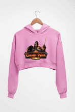 Load image into Gallery viewer, Game of War Crop HOODIE FOR WOMEN-Light Baby Pink-Ektarfa.online

