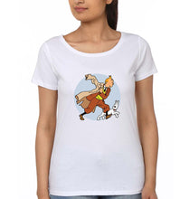 Load image into Gallery viewer, Tintin T-Shirt for Women-White-Ektarfa.online
