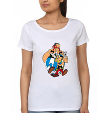 Load image into Gallery viewer, Asterix T-Shirt for Women-White-Ektarfa.online
