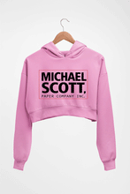 Load image into Gallery viewer, Michael Scott Crop HOODIE FOR WOMEN-Light Baby Pink-Ektarfa.online
