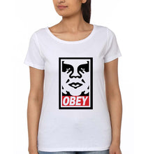 Load image into Gallery viewer, Obey T-Shirt for Women-White-Ektarfa.online
