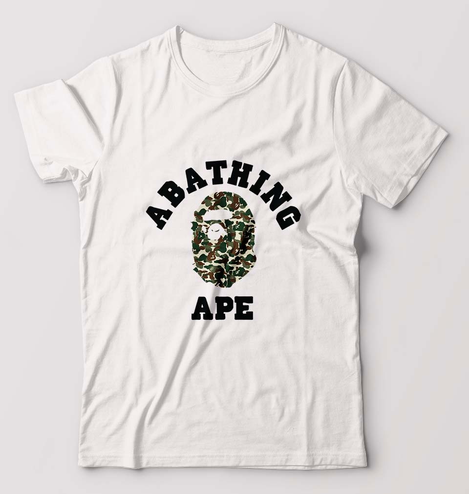 A Bathing Ape T-Shirt for Men-White-Ektarfa.online