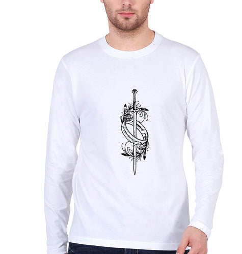 The Rings of Power Full Sleeves T-Shirt for Men-White-Ektarfa.online